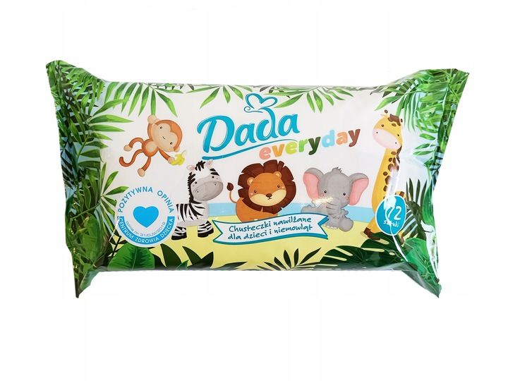 Chusteczki nawilżane DADA EVERYDAY 7 x 72 szt. zdjęcie 2