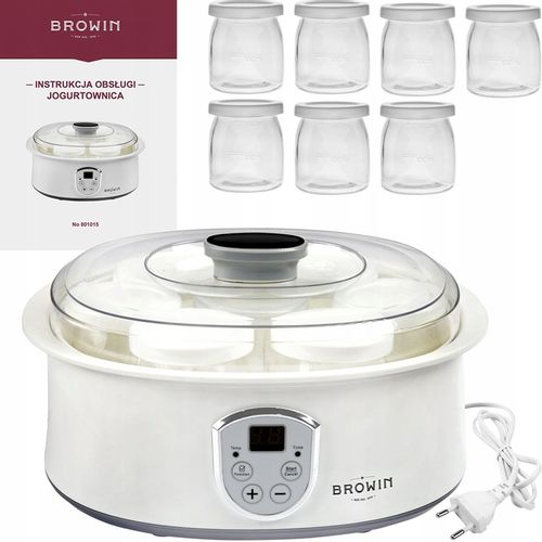 JOGURTOWNICA TERMOSTAT + SŁOIKI 20W 801015 BROWIN na Arena.pl