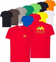 męska KOSZULKA bawełniana T-SHIRT własny HAFT LOGO firmowa reklamowa 20 szt