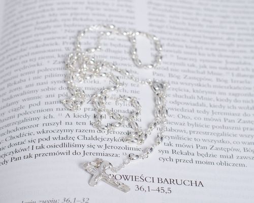 Różaniec ze srebra próby 925 RT-28 na Arena.pl