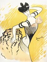 Plakat 30x40cm Louise Balthy, Cappiello Vintage do Salonu