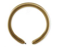 Balony lateksowe do modelowania rurki modeliny shiny złoty, 10 szt.