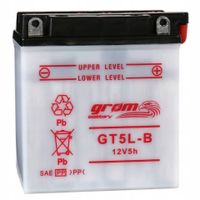 Akumulator motocyklowy GROM do skutera motoru quada YB5L-B 12V 5Ah 80A P+