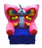FOTEL PLUSZ ROZKŁADANY FOTELIK MASKOTKA DLA DZIECI