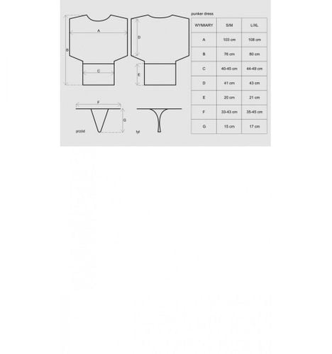 Punker sukienka i stringi S/M na Arena.pl