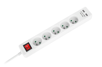 URZ3203-3 Przedłużacz sieciowy 5 gniazd + 2 gniazda USB, z wyłącznikiem- 3m