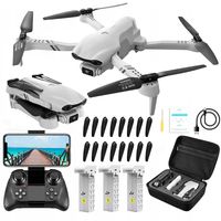 2X Dron F10 PLUS BEZSZCZOTKOWY + 1 x BATERIA AKUMULATOR 2500 m 1600 mAh