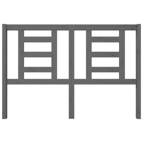 Wezgłowie łóżka, szare, 146x4x100 cm, lite drewno sosnowe na Arena.pl