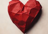 Plakat 42x29,7cm Kreślone Serce