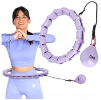 ONE FITNESS Hula Hop Z Wypustkami i Obciążeniem Regulowany 25-43 cm