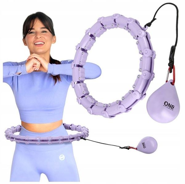 ONE FITNESS Hula Hop Z Wypustkami i Obciążeniem Regulowany 25-43 cm zdjęcie 1