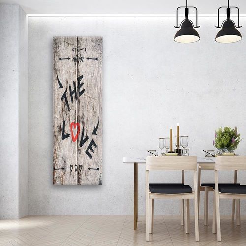 Obraz na płótnie - Canvas, Miłość i serce 50x150 na Arena.pl