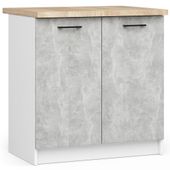 SZAFKA KUCHENNA OLIWIA S 80cm 2D BIAŁA-BETON