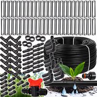 LINIA KROPLUJĄCA NAWODNIENIE KROPELKOWE WĄŻ KROPELKUJĄCY 100M 178 ELEMENTÓW