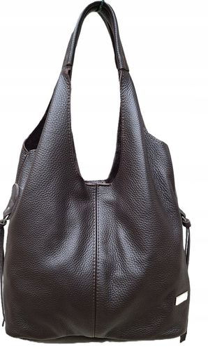 Skórzana Torebka Shopper Skóra Naturalna Włoska Vera Model 2w1 PREMIUM na Arena.pl