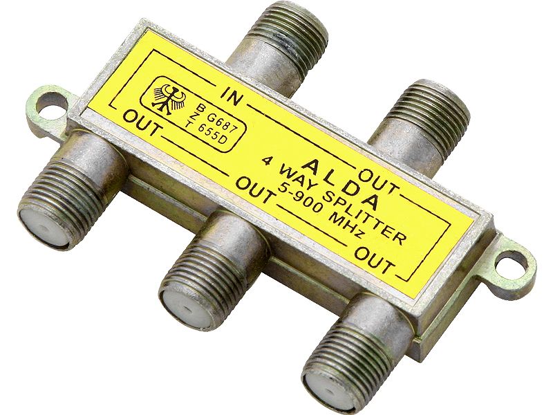 Rozgałęźnik F: SAT 4 Way Spliter ALDA zdjęcie 1