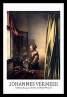 Plakat 20x30cm Design Girl Reading, Vermeer Vintage do Salonu
