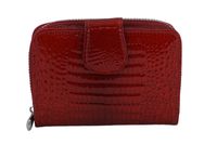 Ekskluzywny portfel damski lakierowany - Czerwony