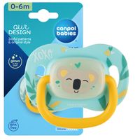 CANPOL Smoczek uspokajający symetryczny 0-6m EXOTIC KOALA