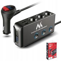 Rozgałęźnik zapalniczki 4x USB 120W mocna ładowarka rozdzielacz samochodowy