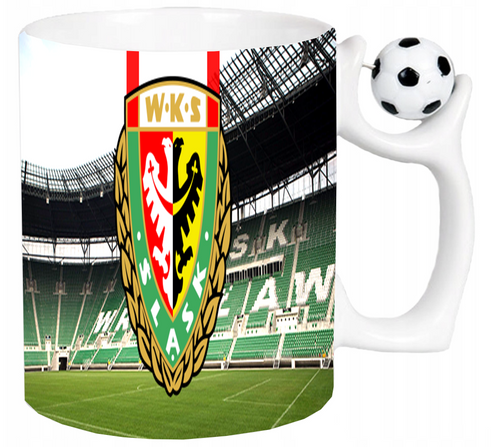 Kubek z piłką dla Fana WKS Śląsk Wrocław na Arena.pl
