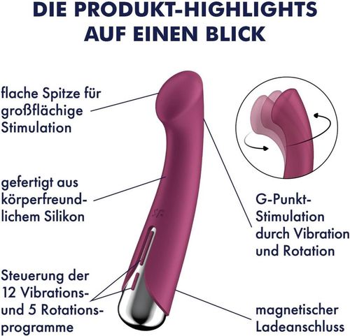 satisfyer spinning g-spot 1 red na Arena.pl