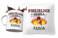 Zestaw Dla Luizy Poduszka + Kubek Na Prezent Z Nadrukiem Ze Zdjęciem
