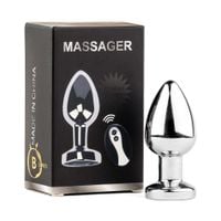 Metal Butt Plug M Vibrator Usb - Remote Control