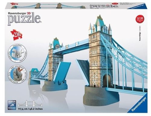 Ravensburger (RAP125593): Puzzle 3D Most Londyński na Arena.pl