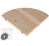 TIAKI Półka drewniana narożna przykręcana piętro chomika gryzoni ptaków 17c