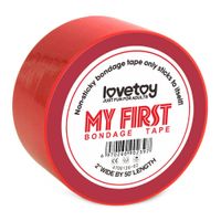 my first non sticky bondage tape red