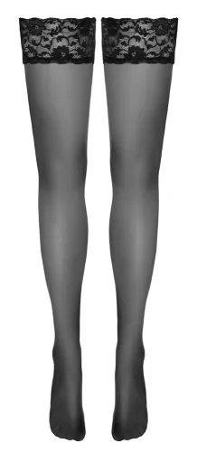 cottelli legwear klasyczne pończochy czarne z koronką 20 den na Arena.pl