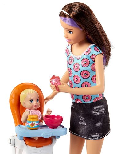 Barbie Skipper Opiekunka Do Dziecka Plus Bobas na Arena.pl