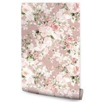 Tapeta Do Salonu Sypialni Kwiaty Natura Rośliny Styl Retro