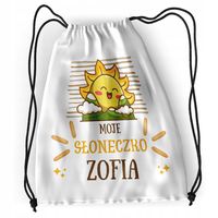Plecak Sportowy Szkolny Dla Zofii Córki Dziecka Z Nadrukiem Ze Zdjęciem
