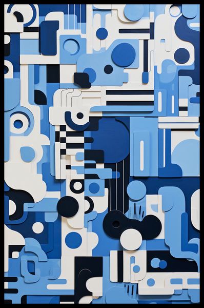 Plakat 53x81cm Niebieski Labirynt zdjęcie 2