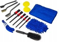 ZESTAW DETAILINGOWY MYCIA CZYSZCZENIA AUTA SAMOCHODU SZCZOTKI PĘDZLI FELG
