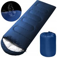 ŚPIWÓR TURYSTYCZNY MUMIA KOŁDRA 2w1 KAPTUR POKROWIEC CIEPŁY LEKKI 210x75 CM