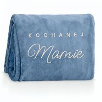 Elegancki Koc z Mikrofibry 160x200 Prezent dla Mamy Dzień Matki Urodziny