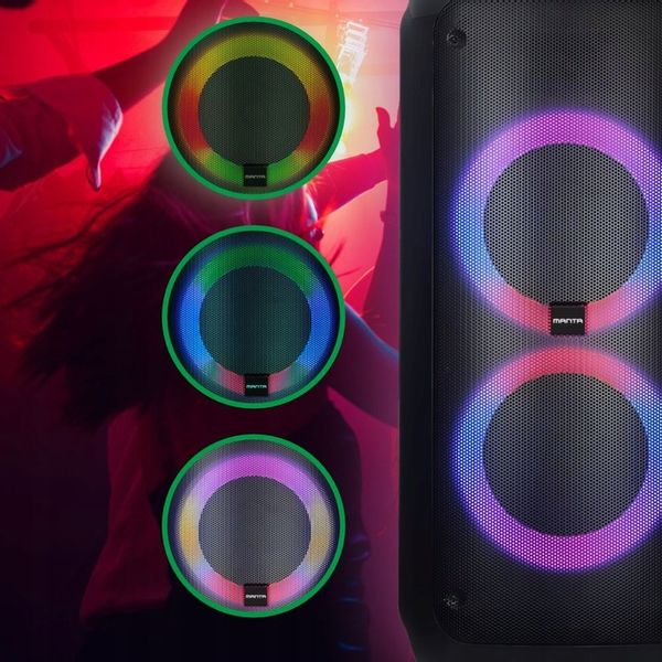 Głośnik Karaoke Bluetooth MANTA ATTIS Mikrofon USB Power Audio Przenośny zdjęcie 11