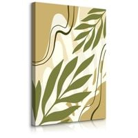 Obraz Na Płótnie Egzotyczne Liście Styl Boho Natura Abstrakcja 40cm x 50cm