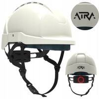 Kask ochronny budowlany hełm do pracy BHP lekki biały EN 397 Protekt Atra