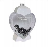 EKSKLUZYWNY ZNICZ SERCE biały personalizowany GRAWER DLA CIOCI