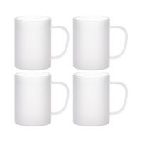 Zestaw 4 szklanek z uszkiem 450 ml do nadruku