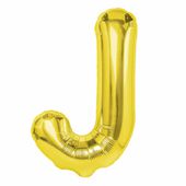 Balon foliowy litera J złoty 40 cm personalizowany własny napis z balonów