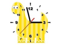 30X30CM ZEGAR DUŻY ŻÓŁTY DINO OBRAZ DREWNO