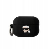 Etui Karl Lagerfeld Silicone Karl Head 3D na AirPods Pro 2 - czarne