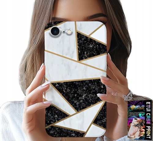 ETUI DO IPHONE SE / SE2 - ELEGANCKIE MODNE WZORY CASE + SZKŁO na Arena.pl