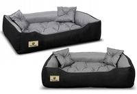 legowisko dla psa kojec prestige 130x105 cm wodoodporne szare