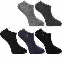 SKARPETKI GŁADKIE STOPKI MĘSKIE BAWEŁNIANE MORAJ 5-PAR 39-42